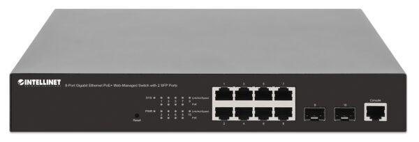 Switch Gigabit Ethernet 8 Porte PoE+ Web-Managed con 2 porte SFP - immagine 6