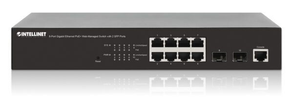 Switch Gigabit Ethernet 8 Porte PoE+ Web-Managed con 2 porte SFP - immagine 8
