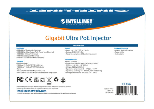 Iniettore Gigabit PoE+ Ultra Power 100m - immagine 10
