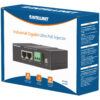 Iniettore Industriale per Guida DIN Gigabit Ultra PoE 60W - immagine 2