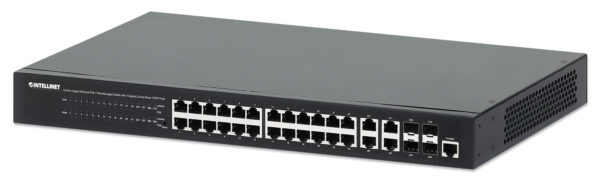 Switch 24p. Gigabit Ethernet PoE+ con 4p. Gigabit Combo Base-T/SFP