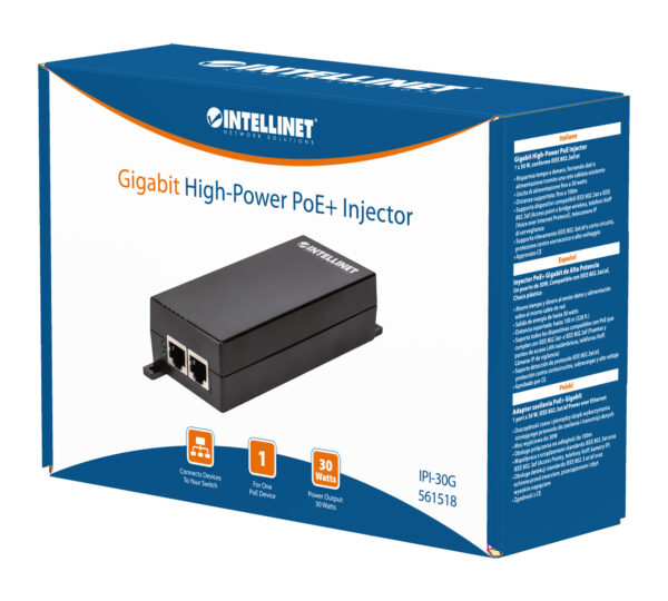 Iniettore Gigabit PoE+ High Power - immagine 2