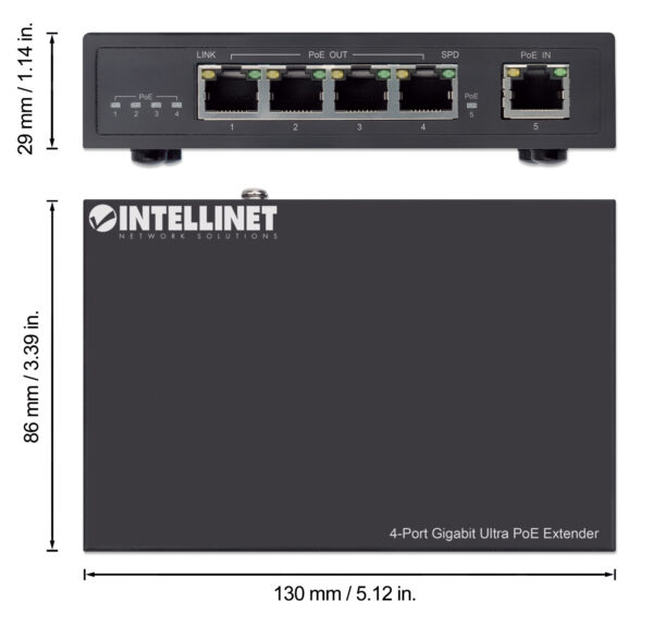 Ultra PoE Extender Gigabit 4 porte - immagine 5
