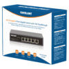 Switch Gigabit a 5 Porte con Alimentazione PoE Passante - immagine 2