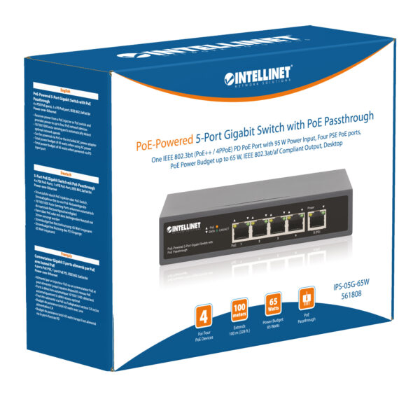 Switch Gigabit a 5 Porte con Alimentazione PoE Passante - immagine 9