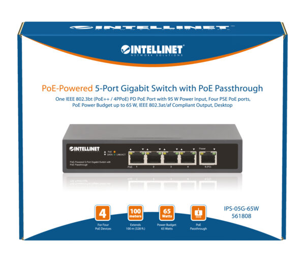Switch Gigabit a 5 Porte con Alimentazione PoE Passante - immagine 10