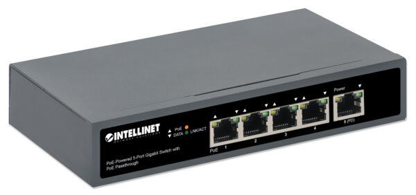 Switch Gigabit a 5 Porte con Alimentazione PoE Passante - immagine 3