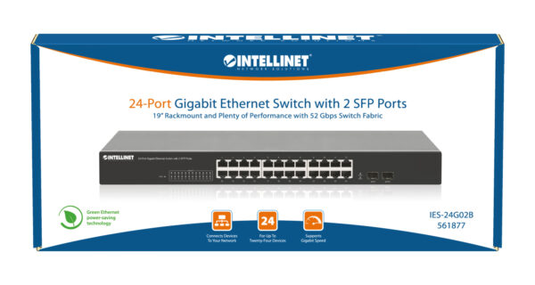 Gigabit Ethernet Switch 24 porte con 2 porte SFP - immagine 9
