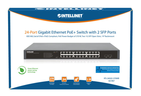 Gigabit Ethernet Switch 24-Porte PoE+ con 2 porte SFP - immagine 9