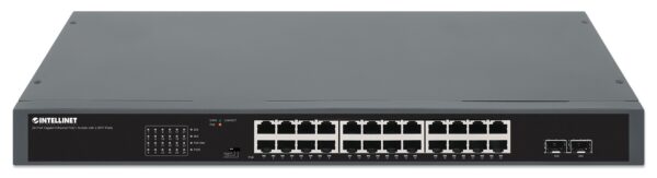 Gigabit Ethernet Switch 24-Porte PoE+ con 2 porte SFP - immagine 4