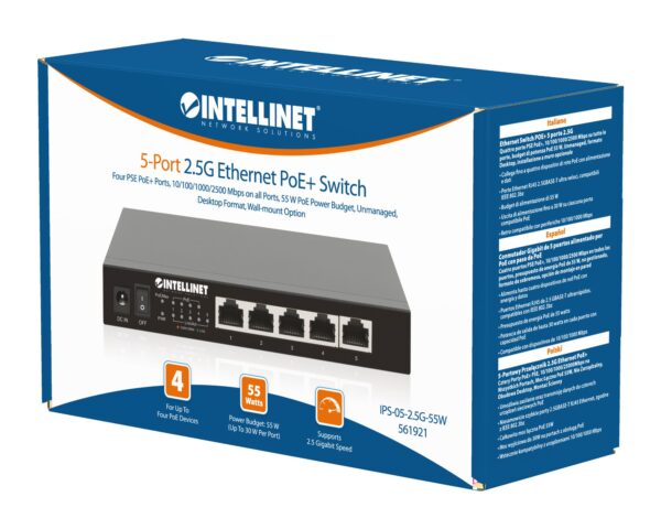 Ethernet Switch POE+ 5 Porte 2.5G - immagine 2