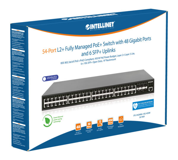 Switch Gigabit Ethernet PoE+ 48 Porte Layer2+ Managed con Sei Slot 10 GbE - immagine 9