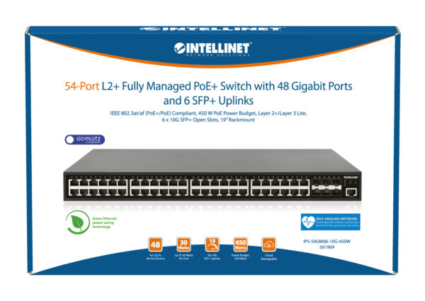 Switch Gigabit Ethernet PoE+ 48 Porte Layer2+ Managed con Sei Slot 10 GbE - immagine 8