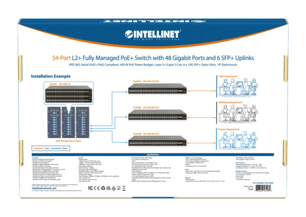 Switch Gigabit Ethernet PoE+ 48 Porte Layer2+ Managed con Sei Slot 10 GbE - immagine 10