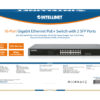 Gigabit Ethernet Switch PoE+ 16 porte con 2 porte SFP - immagine 10