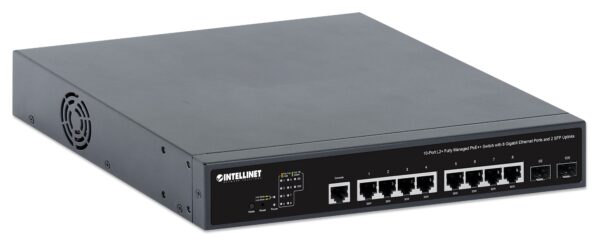 Switch PoE++ 10 porte L2 Fully Managed con 8 porte Ethernet Gigabit e 2 SFP Uplink - immagine 2
