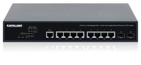 Switch PoE++ 10 porte L2 Fully Managed con 8 porte Ethernet Gigabit e 2 SFP Uplink - immagine 4