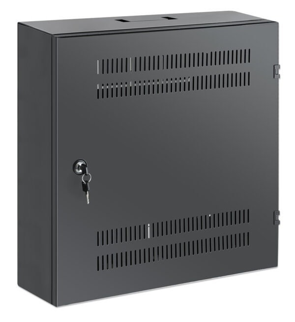 Armadio 19'' a muro a basso profilo con montanti orizzontali 4U e verticali 2U - immagine 2