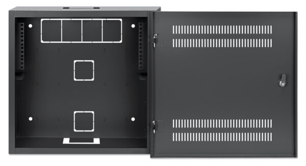 Armadio 19'' a muro a basso profilo con montanti orizzontali 4U e verticali 2U - immagine 6