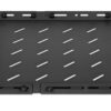 Mensola 19'' fissa con Profondità Regolabile da 350 a 550 mm 1U Nero - immagine 4
