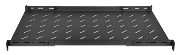 Mensola 19'' fissa con Profondità Regolabile da 750 a 950 mm 1U Nero - immagine 4