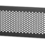 Pannello Cieco Ventilato per Armadi Rack 19'' 2U Nero