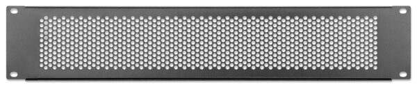 Pannello Cieco Ventilato per Armadi Rack 19'' 2U Nero - immagine 4