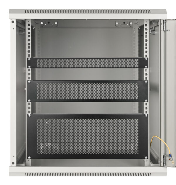 Pannello Cieco Ventilato per Armadi Rack 19'' 2U Nero - immagine 6