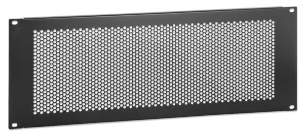 Pannello Cieco Ventilato per Armadi Rack 19'' 4U Nero - immagine 2