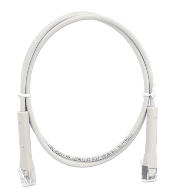Cavo di rete Patch in Rame Cat. 6A F/FTP Pieghevole FlexiBoot Slim Grigio 0,5 m - immagine 7