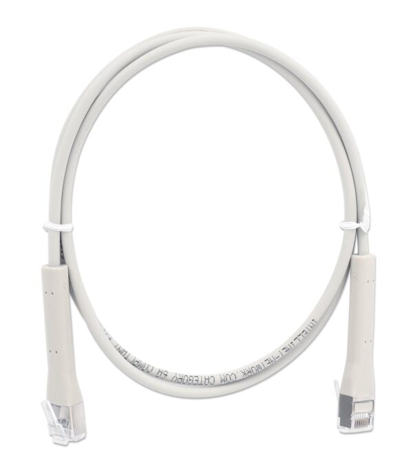 Cavo di rete Patch in Rame Cat. 6A F/FTP Pieghevole FlexiBoot Slim Grigio 2 m - immagine 7