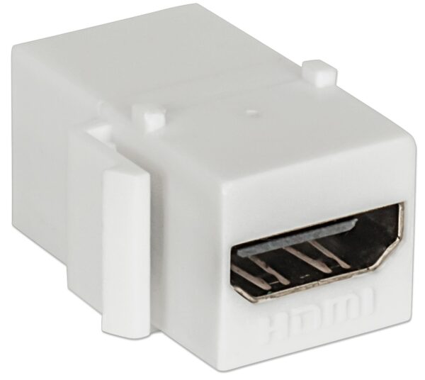 Adattatore Keystone HDMI F/F Tipo A per Pannelli Patch Bianco - immagine 2