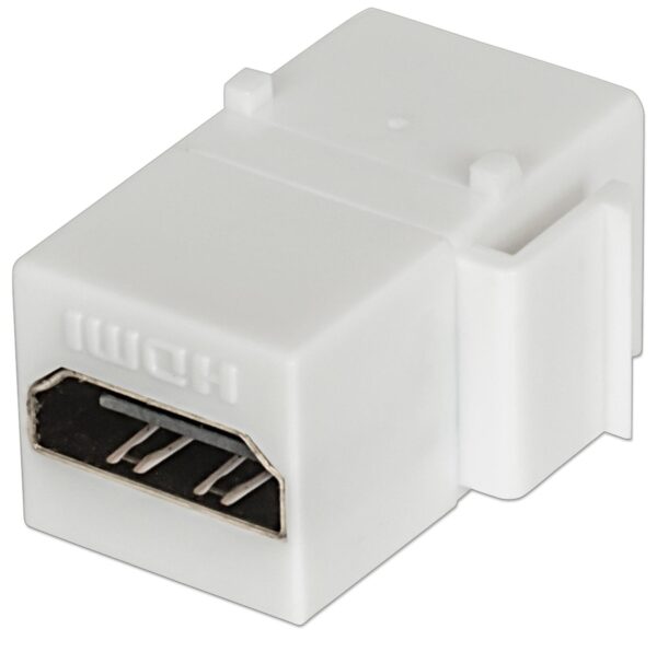 Adattatore Keystone HDMI F/F Tipo A per Pannelli Patch Bianco - immagine 4