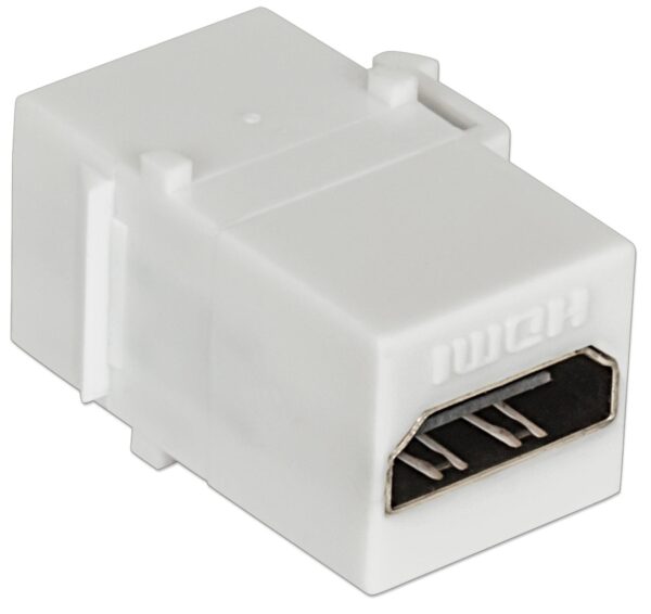 Adattatore Keystone HDMI F/F Tipo A per Pannelli Patch Bianco - immagine 3