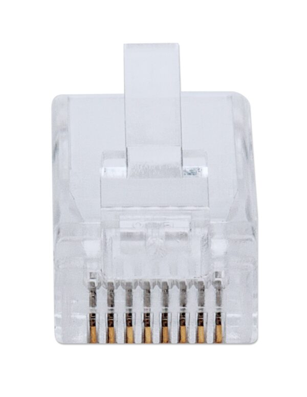 Confezione 100 Plug modulari RJ45 Passanti Cat5e FastCrimp - immagine 5