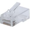 Confezione 100 Plug Modulari RJ45 Passante Cat6 FastCrimp UTP - immagine 2