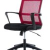 Sedia per Ufficio con Schienale Medio Nero/Bordeaux - immagine 4