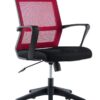 Sedia per Ufficio con Schienale Medio Nero/Bordeaux