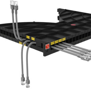 Mensola Gestione Cavi su Rack 19'' 24 Porte P.800 mm