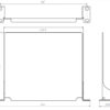 Mensola per Armadio Rack 10'' Grigio - immagine 2