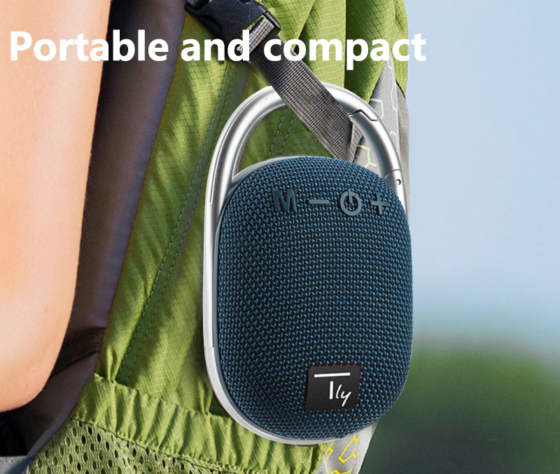 Mini Altoparlante Wireless BT V5.3 Speaker Luce LED Vivavoce TF USB Blu - immagine 8