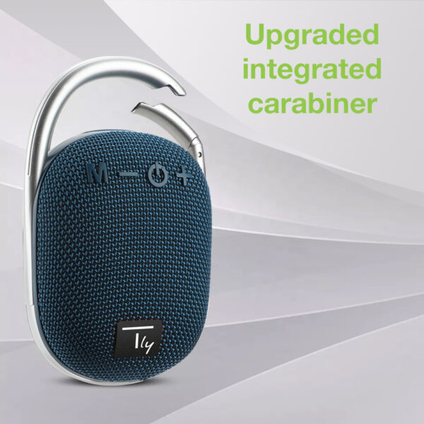 Mini Altoparlante Wireless BT V5.3 Speaker Luce LED Vivavoce TF USB Blu - immagine 7