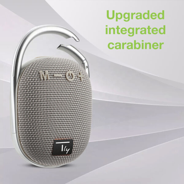 Mini Altoparlante Wireless BT V5.3 Speaker Luce LED Vivavoce TF USB Grigio - immagine 7