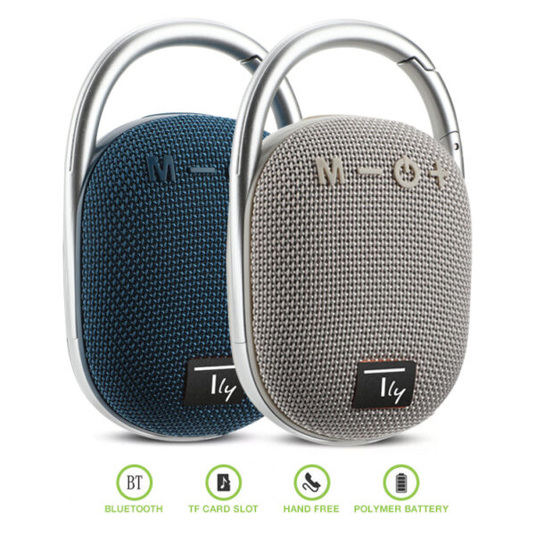 Mini Altoparlante Wireless BT V5.3 Speaker Luce LED Vivavoce TF USB Grigio - immagine 10