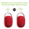 Mini Altoparlante Wireless BT V5.3 Speaker Luce LED Vivavoce TF USB Rosso - immagine 9