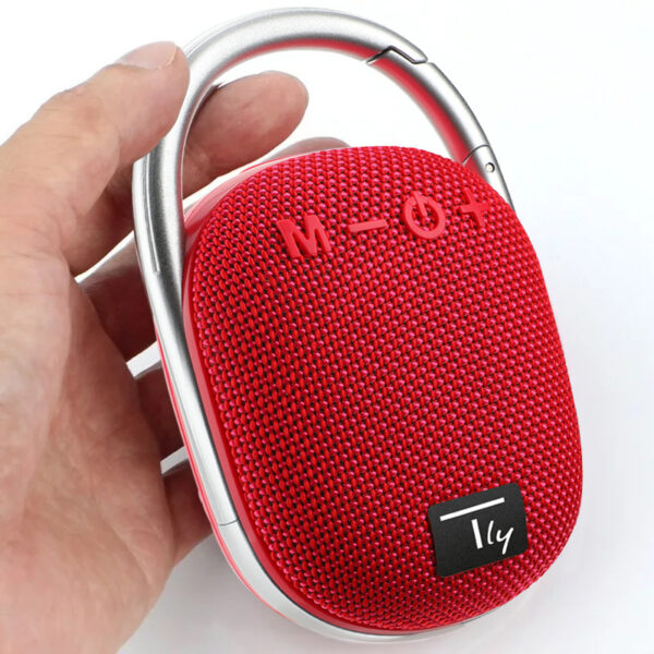 Mini Altoparlante Wireless BT V5.3 Speaker Luce LED Vivavoce TF USB Rosso - immagine 3
