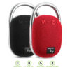 Mini Altoparlante Wireless BT V5.3 Speaker Luce LED Vivavoce TF USB Rosso - immagine 10