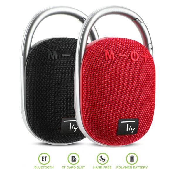 Mini Altoparlante Wireless BT V5.3 Speaker Luce LED Vivavoce TF USB Rosso - immagine 10