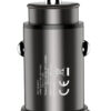 Mini Caricatore da Auto USB-A e USB-C™ Ricarica rapida 38W Metallo Nero - immagine 6