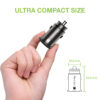 Mini Caricatore da Auto USB-A e USB-C™ Ricarica rapida 38W Metallo Nero - immagine 3